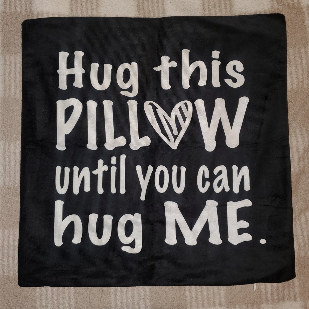 5 for $25 | NWOT "To My Sister..." Message Square Pillowcase Zip Up Cover